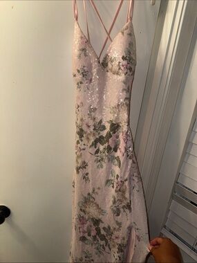 Windsor Light Pink Sequin Detail Dress